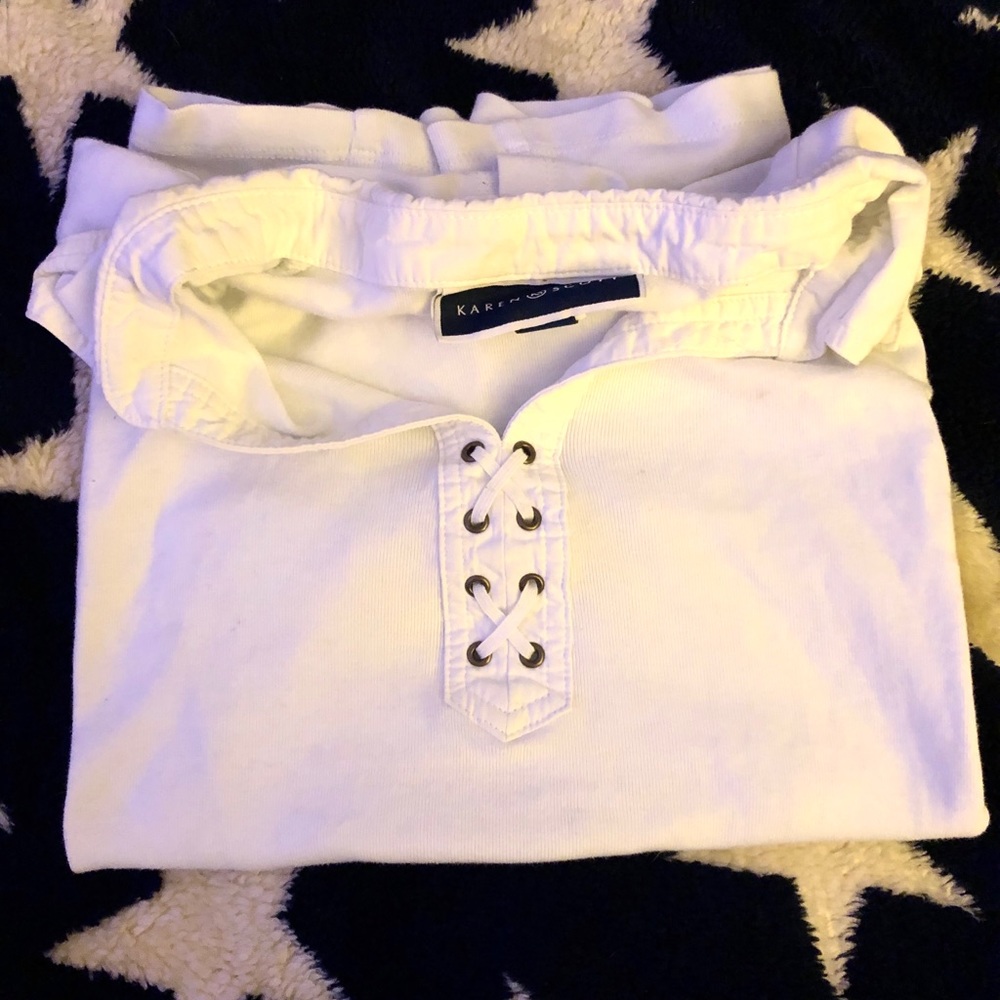 Karen Scott | Casual Nautical Tee Shirt-Small